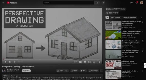 Comprehensive Guide to Perspective Drawing Techniques YouTube course